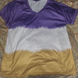 Purple, White and Gold shirt